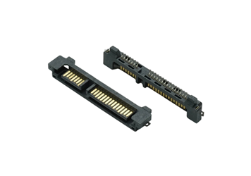 SATA 7+15P 三面包SMT沉板公座 E款